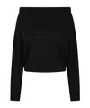P.a.r.o.s.h Boat Neck Sweater In Black