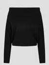P.a.r.o.s.h Boat Neck Sweater In Black