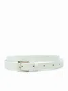 P.a.r.o.s.h Parosh Bobelt25 Ivory Leather Belt In Cream