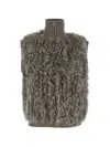 P.a.r.o.s.h Bouclé-texture Sleeveless Jacket In 그레이