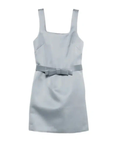 P.a.r.o.s.h Bow Detail Dress In Blue