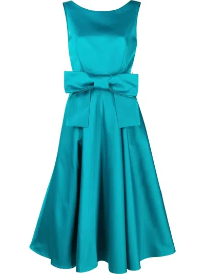 P.a.r.o.s.h Bow-detail Gown Dress In Blau