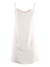 P.a.r.o.s.h Mini Dress With Delicate Bow Detail In White