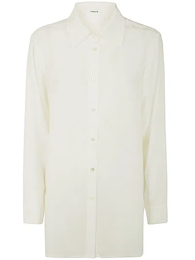 P.a.r.o.s.h . Box Pleated Shirt In White