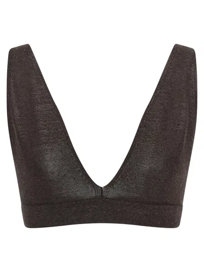 P.a.r.o.s.h . Bralette In Charcoal