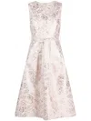 P.a.r.o.s.h Brocade-effect Patterned-jacquard Dress In Pink