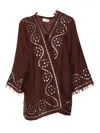 P.a.r.o.s.h Brown Cashmere Shrug In Brown