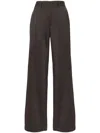 P.a.r.o.s.h . Lillie Pressed-crease Wide-leg Pants In Brown