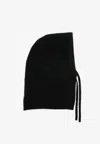 P.a.r.o.s.h Brushed-effect Balaclava With Drawstring In Black