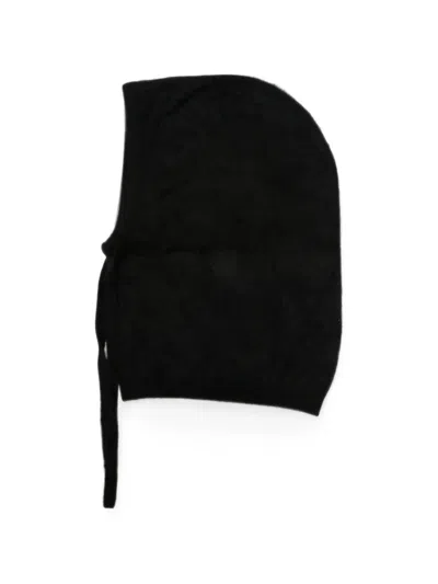 P.a.r.o.s.h Brushed-knit Balaclava Hat In Black