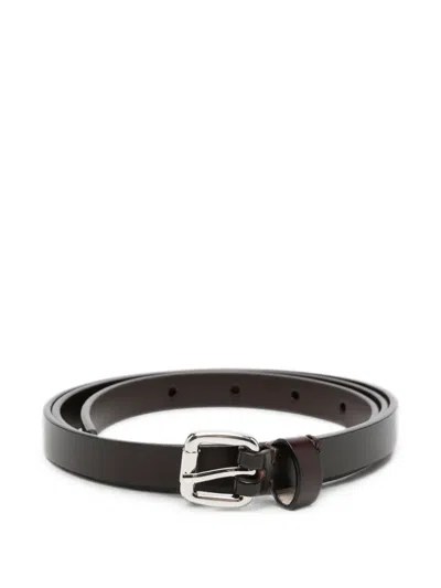 P.a.r.o.s.h Buckle-fastening Leather Belt In Brown