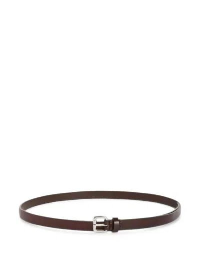 P.a.r.o.s.h Buckle-fastening Leather Belt In Brown