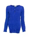 P.a.r.o.s.h Button Blouse In Blue