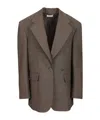 P.a.r.o.s.h Tailored Oversized Jacket Jackets Grey In Brown