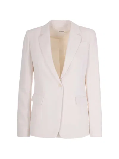 P.a.r.o.s.h Button Fastening Blazer In Neutral