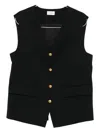 P.a.r.o.s.h Button-fastening Gilet In Black