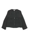 P.a.r.o.s.h Button-fastening Patch-pocket Jacket In Gray
