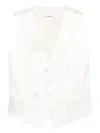 P.a.r.o.s.h Button-fastening Waistcoat In White
