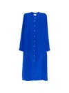 P.a.r.o.s.h Button-front Midi Dress In Blue