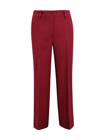 P.a.r.o.s.h Button-front Trousers In Red