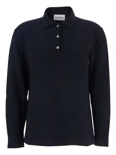 P.A.R.O.S.H BUTTON KNIT POLO TOP