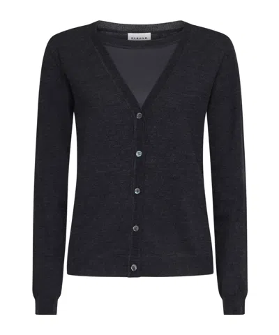 P.a.r.o.s.h Button Knitted Cardigan In Black