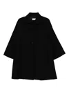 P.a.r.o.s.h Button-up Cape In Black