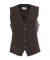 P.a.r.o.s.h Single-breasted Waistcoat In Black