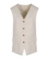 P.a.r.o.s.h . Wool Vest In Brown