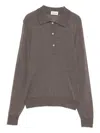 P.a.r.o.s.h Buttoned Collar Sweater In Brown