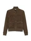 P.a.r.o.s.h Buttoned Flap-pocket Jacket In Brown