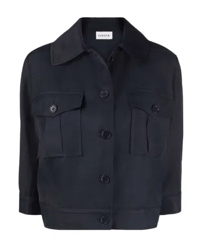 P.a.r.o.s.h . Buttoned Long-sleeved Jacket In Black
