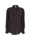 P.a.r.o.s.h Buttoned Long-sleeves Shirt In Black