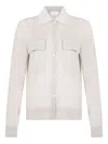 P.a.r.o.s.h Buttoned Patch-pocket Cardigan In Neutral
