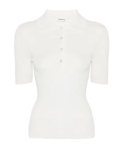 P.a.r.o.s.h Buttoned Polo Shirt In White