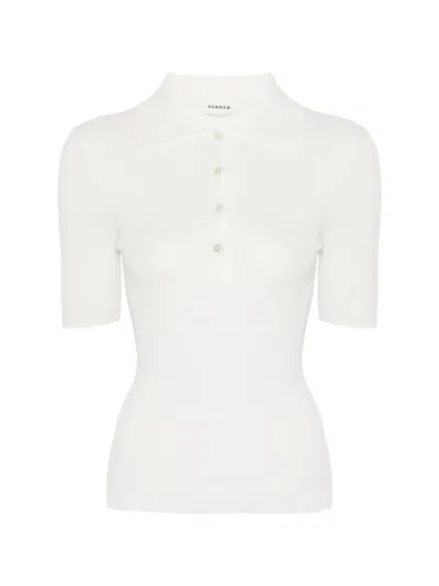 P.a.r.o.s.h Buttoned Polo Shirt In White