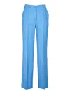 P.a.r.o.s.h Buttoned Trousers In Sky Blue