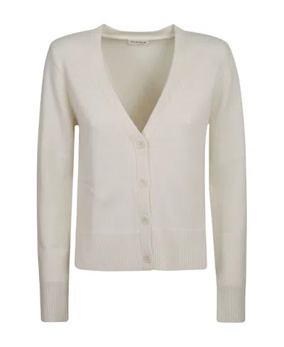 P.a.r.o.s.h . Buttoned V-neck Cardigan In White