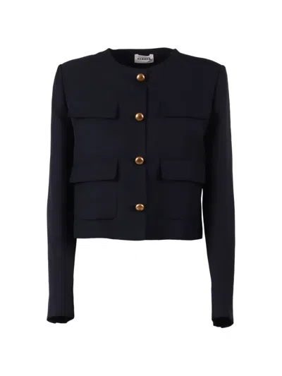 P.a.r.o.s.h Button-embellishment Jacket In Black