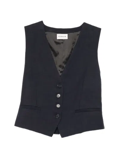 P.a.r.o.s.h Button-up Sleeveless Waistcoat In Blue