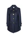 P.a.r.o.s.h Button-up Wool Coat In Blue