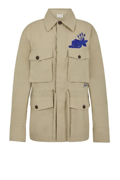 P.a.r.o.s.h Parosh Camicia C/ricamo In Neutral