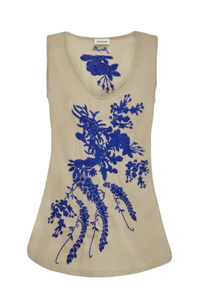 P.a.r.o.s.h Parosh Blusa C/ricamo In Neutral