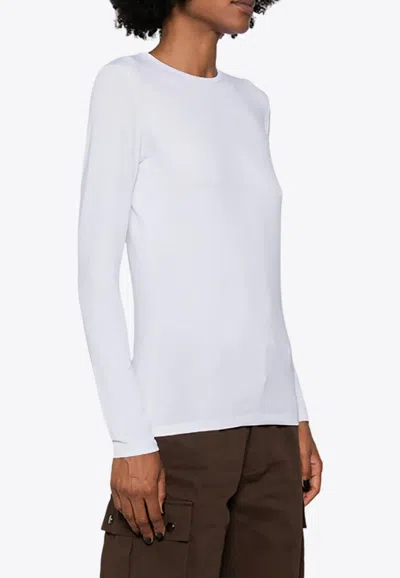 P.a.r.o.s.h Cache Long-sleeved T-shirt In White