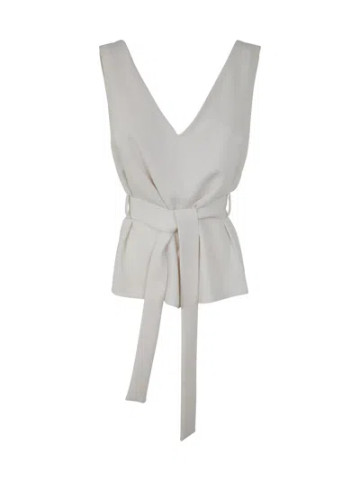 P.a.r.o.s.h Parosh Cady Blouse In Neutral