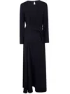 P.a.r.o.s.h Parosh Cady Long Dress In Black