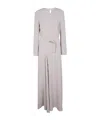 P.a.r.o.s.h Parosh Cady Long Dress In Gray