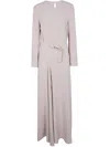 P.a.r.o.s.h Parosh Cady Long Dress In Gray