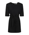 P.a.r.o.s.h Parosh Belted Mini Dress With Keyhole Back Detail