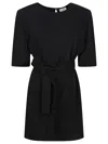 P.a.r.o.s.h Parosh Belted Mini Dress With Keyhole Back Detail
